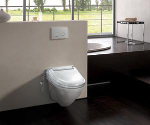 Geberit AquaClean 4000 WC-Aufsatz mit WC-Keramik weiß-alpin