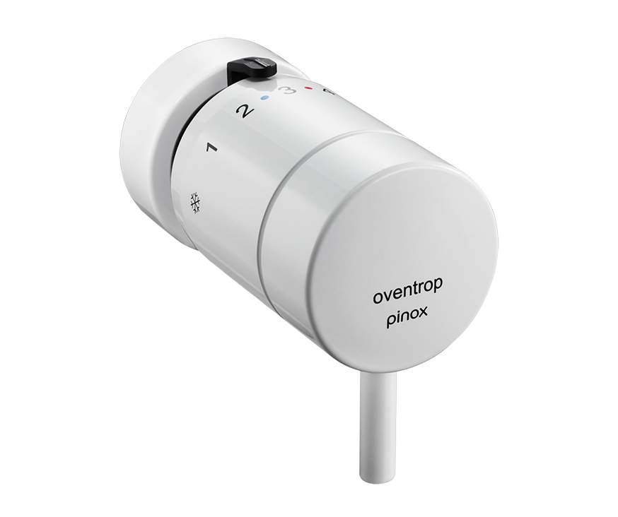 Oventrop Thermostat "pinox", Flüssigfühler, weiß, M 30 x 1,5 mit max. Heizmitteltemperatur von 120°C